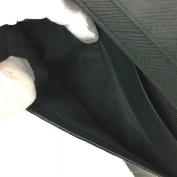 SOLD 6/29/22 PRADA Check Book/Long Wallet Saffiano Leather Bifold Wallet - Picture 6 of 8